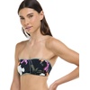 image:imageBody Glove Womens Kai Bandeau Bikini Top Swimsuit with Sashtie BackDreamy FloralStripe Reversible