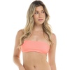 image:imageBody Glove Womens Kai Bandeau Bikini Top Swimsuit with Sashtie BackSpritz Coral Polka Dot