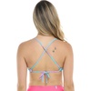 image:imageBody Glove Womens Patsy Underwire Bikini Top Swimsuit with Adjustable 2Way Back DetailAzores Blue Leaf Print