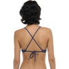 image:imageBody Glove Womens Patsy Underwire Bikini Top Swimsuit with Adjustable 2Way Back DetailDusk Ibiza Rib