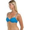 image:imageBody Glove Womens Smoothies Alice Solid Underwire Bikini Top with Sashtie BackBlue Wave