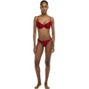 image:imageBody Glove Womens Smoothies Alice Solid Underwire Bikini Top with Sashtie BackCranberry