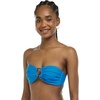 image:imageBody Glove Womens Smoothies Irene Solid Bandeau Bikini Top Swimsuit with Sashtie BackBlue Wave