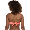 image:imageBody Glove Womens Smoothies Irene Solid Bandeau Bikini Top Swimsuit with Sashtie BackCoral