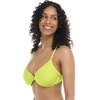 image:imageBody Glove Womens Smoothies Solo Solid Underwire Cup Bikini Top Swimsuit with Adjustable 2Way Back DetailKey Lime