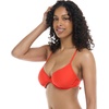 image:imageBody Glove Womens Smoothies Solo Solid Underwire Cup Bikini Top Swimsuit with Adjustable 2Way Back DetailPoppy Red