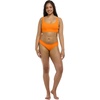 image:imageBody Glove Womens Standard Maxim Crop Bikini Top SwimsuitComo Textured Orange