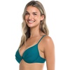 image:imageBody Glove Womens Standard Smoothies Greta Solid Molded Cup Underwire Push Up Bikini TopKingfisher