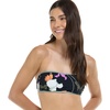 image:imageBody Glove Womens Kai Bandeau Bikini Top Swimsuit with Sashtie BackDreamy FloralStripe Reversible