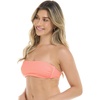 image:imageBody Glove Womens Kai Bandeau Bikini Top Swimsuit with Sashtie BackSpritz Coral Polka Dot