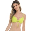 image:imageBody Glove Womens Smoothies Greta Solid Molded Cup Underwire Push Up Bikini TopKey Lime