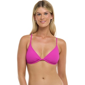 image:imageBody Glove Womens Patsy Underwire Bikini Top Swimsuit with Adjustable 2Way Back DetailFucshia Ibiza Rib