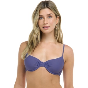 image:imageBody Glove Womens Smoothies Alice Solid Underwire Bikini Top with Sashtie BackIris Blue