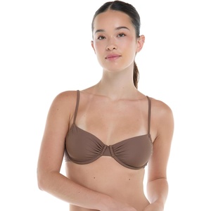 image:imageBody Glove Womens Smoothies Alice Solid Underwire Bikini Top with Sashtie BackLatte