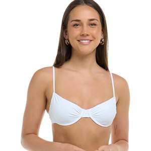 image:imageBody Glove Womens Smoothies Alice Solid Underwire Bikini Top with Sashtie BackWhite Snow