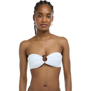 image:imageBody Glove Womens Smoothies Irene Solid Bandeau Bikini Top Swimsuit with Sashtie BackApricot
