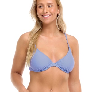image:imageBody Glove Womens Smoothies Solo Solid Underwire Cup Bikini Top Swimsuit with Adjustable 2Way Back DetailPeriwinkle