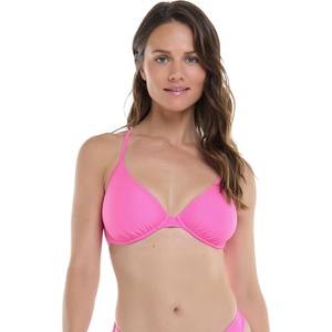image:imageBody Glove Womens Smoothies Solo Solid Underwire Cup Bikini Top Swimsuit with Adjustable 2Way Back DetailSugar Plum