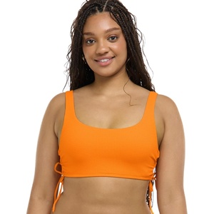 image:imageBody Glove Womens Standard Maxim Crop Bikini Top SwimsuitComo Textured Orange