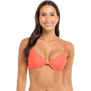 image:imageBody Glove Womens Standard Smoothies Greta Solid Molded Cup Underwire Push Up Bikini TopSunset