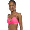 image:imageBody Glove Womens Smoothies Kerry Solid Twist Front Bikini Top Swimsuit with Adjustable 2Way Back DetailBubble Gum