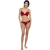 image:imageBody Glove Womens Smoothies Kerry Solid Twist Front Bikini Top Swimsuit with Adjustable 2Way Back DetailCranberry