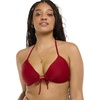 image:imageBody Glove Smoothies Baby Love Solid Molded Cup Triangle Push Up Bikini Top SwimsuitCranberry