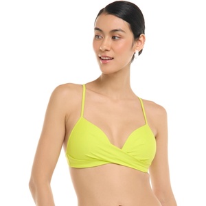 image:imageBody Glove Womens Smoothies Kerry Solid Twist Front Bikini Top Swimsuit with Adjustable 2Way Back DetailKey Lime