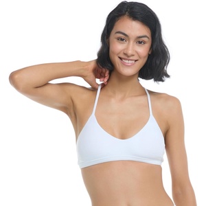 image:imageSmoothies Ruth Solid Fixed Triangle Bikini Top Swimsuit with Adjustable Tie Back DetailApricot