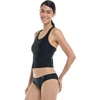 image:imageBody Glove Womens Reva Racerback Sporty Crop Bikini Top Swimsuit with Contour Shelf BraBlack