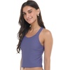 image:imageBody Glove Womens Reva Racerback Sporty Crop Bikini Top Swimsuit with Contour Shelf BraIris Blue