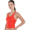 image:imageBody Glove Womens Reva Racerback Sporty Crop Bikini Top Swimsuit with Contour Shelf BraPoppy Red