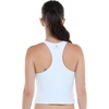 image:imageBody Glove Womens Reva Racerback Sporty Crop Bikini Top Swimsuit with Contour Shelf BraSnow White