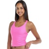 image:imageBody Glove Womens Reva Racerback Sporty Crop Bikini Top Swimsuit with Contour Shelf BraSugar Plum