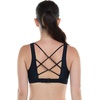 image:imageBody Glove Womens Star Support CrossOver Sports Bra Swimsuit Top with Multi Strap BackBlack