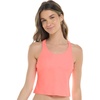 image:imageBody Glove Womens Reva Racerback Sporty Crop Bikini Top Swimsuit with Contour Shelf BraCoral