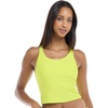 image:imageBody Glove Womens Reva Racerback Sporty Crop Bikini Top Swimsuit with Contour Shelf BraKey Lime