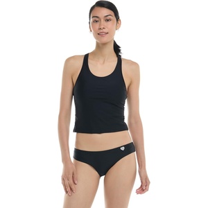 image:imageBody Glove Womens Reva Racerback Sporty Crop Bikini Top Swimsuit with Contour Shelf BraBlack