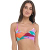 image:imageBody Glove Womens Alani Strappy Back Bikini Top SwimsuitHype Abstract Print