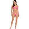 image:imageBody Glove Womens Smoothies Evelyn Solid Fixed Triangle Bikini Top Swimsuit with Adjustable 2Way Back DetailBubble Gum