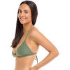 image:imageBody Glove Womens Smoothies Evelyn Solid Fixed Triangle Bikini Top Swimsuit with Adjustable 2Way Back DetailCactus