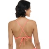 image:imageBody Glove Womens Smoothies Evelyn Solid Fixed Triangle Bikini Top Swimsuit with Adjustable 2Way Back DetailCoral