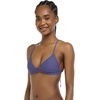 image:imageBody Glove Womens Smoothies Evelyn Solid Fixed Triangle Bikini Top Swimsuit with Adjustable 2Way Back DetailIris Blue