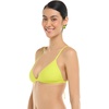 image:imageBody Glove Womens Smoothies Evelyn Solid Fixed Triangle Bikini Top Swimsuit with Adjustable 2Way Back DetailKey Lime