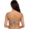 image:imageBody Glove Womens Smoothies Evelyn Solid Fixed Triangle Bikini Top Swimsuit with Adjustable 2Way Back DetailPeriwinkle
