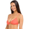 image:imageBody Glove Womens Smoothies Evelyn Solid Fixed Triangle Bikini Top Swimsuit with Adjustable 2Way Back DetailSunset