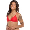 image:imageBody Glove Womens Smoothies Evelyn Solid Fixed Triangle Bikini Top Swimsuit with Adjustable 2Way Back DetailTrue