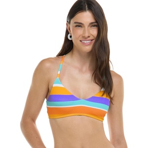 image:imageBody Glove Womens Alani Strappy Back Bikini Top SwimsuitHarmony Colorblock