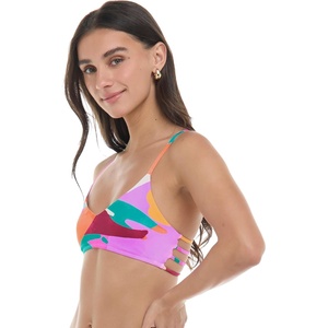 image:imageBody Glove Womens Alani Strappy Back Bikini Top SwimsuitHype Abstract Print