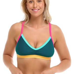 image:imageBody Glove Womens Drew Bikini Top Swimsuit with Adjustable 2Way Back DetailKingfisher Colorblock